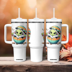 Funny Alien Bunny Ears Easter Tumbler With Handle Extraterrestrial Gift TS12 Print Your Wear