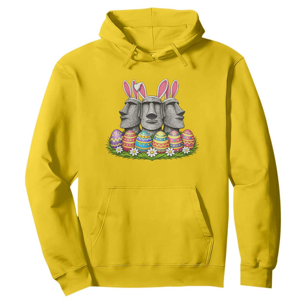 Easter Island Moai Bunny Ears Hoodie Funny Archaeology Gift TS12 Daisy Print Your Wear