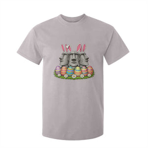 Easter Island Moai Bunny Ears T Shirt For Kid Funny Archaeology Gift TS12 Ice Gray Print Your Wear