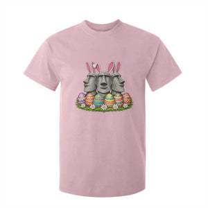 Easter Island Moai Bunny Ears T Shirt For Kid Funny Archaeology Gift TS12 Light Pink Print Your Wear