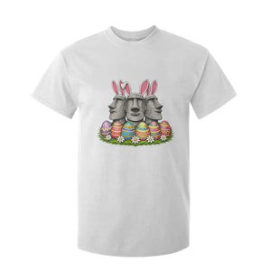 Easter Island Moai Bunny Ears T Shirt For Kid Funny Archaeology Gift TS12 White Print Your Wear