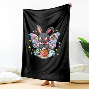 Funny Easter Bunny Mothman Loves Glazed Ham Throw Blanket TS12 Print Your Wear