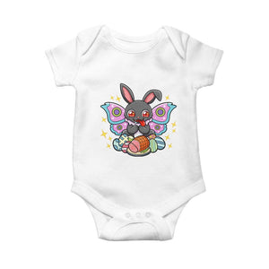Funny Easter Bunny Mothman Loves Glazed Ham Baby Onesie TS12 White Print Your Wear