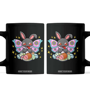 Funny Easter Bunny Mothman Loves Glazed Ham Coffee Mug TS12 Black Print Your Wear