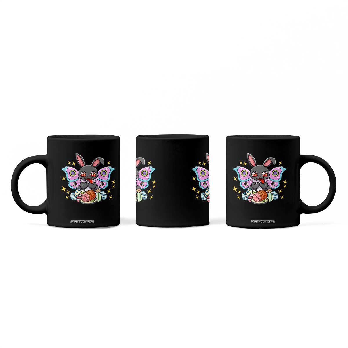 Funny Easter Bunny Mothman Loves Glazed Ham Coffee Mug TS12 Print Your Wear