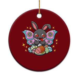 Funny Easter Bunny Mothman Loves Glazed Ham Ceramic Ornament TS12 1pc Red Print Your Wear
