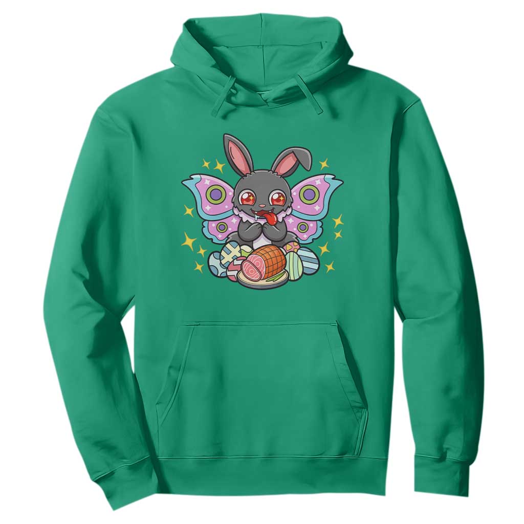 Funny Easter Bunny Mothman Loves Glazed Ham Hoodie TS12 Irish Green Print Your Wear