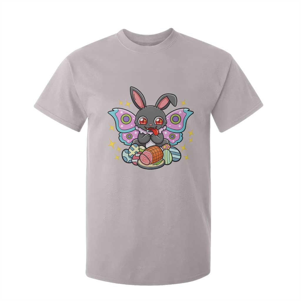 Funny Easter Bunny Mothman Loves Glazed Ham T Shirt For Kid TS12 Ice Gray Print Your Wear