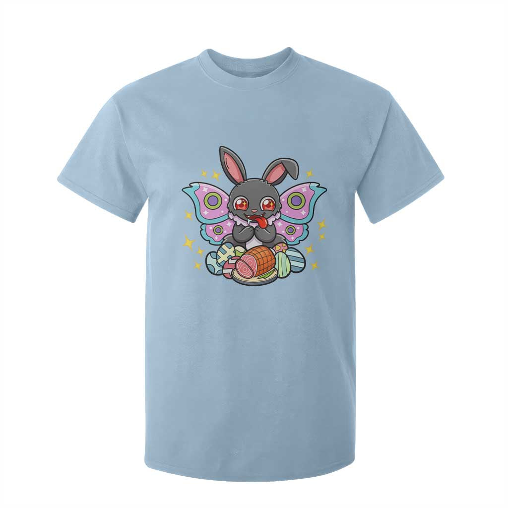 Funny Easter Bunny Mothman Loves Glazed Ham T Shirt For Kid TS12 Light Blue Print Your Wear