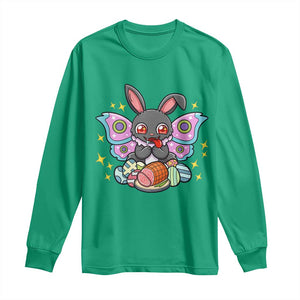 Funny Easter Bunny Mothman Loves Glazed Ham Long Sleeve Shirt TS12 Irish Green Print Your Wear