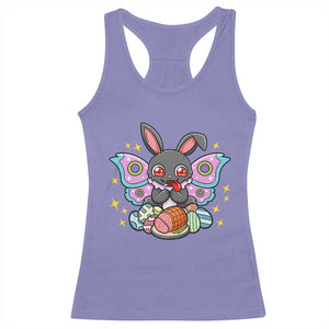 Funny Easter Bunny Mothman Loves Glazed Ham Racerback Tank Top TS12 Violet Print Your Wear