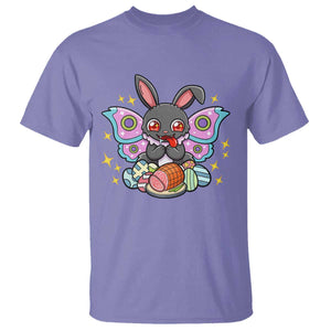 Funny Easter Bunny Mothman Loves Glazed Ham T Shirt TS12 Violet Print Your Wear