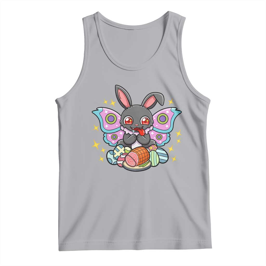 Funny Easter Bunny Mothman Loves Glazed Ham Tank Top TS12 Athletic Heather Print Your Wear