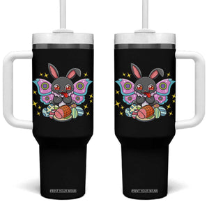 Funny Easter Bunny Mothman Loves Glazed Ham Tumbler With Handle TS12 One Size: 40 oz Black Print Your Wear