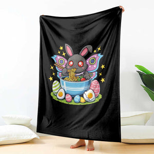 Funny Easter Mothman Eating Ramen Throw Blanket Cryptid Lover Gift TS12 Print Your Wear