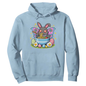 Funny Easter Mothman Eating Ramen Hoodie Cryptid Lover Gift TS12 Light Blue Print Your Wear