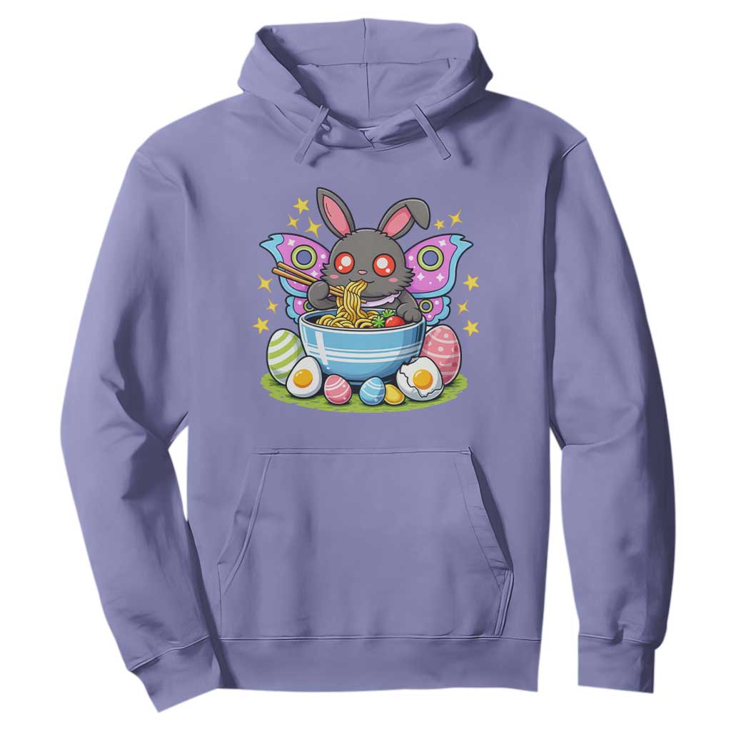 Funny Easter Mothman Eating Ramen Hoodie Cryptid Lover Gift TS12 Violet Print Your Wear