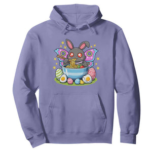Funny Easter Mothman Eating Ramen Hoodie Cryptid Lover Gift TS12 Violet Print Your Wear