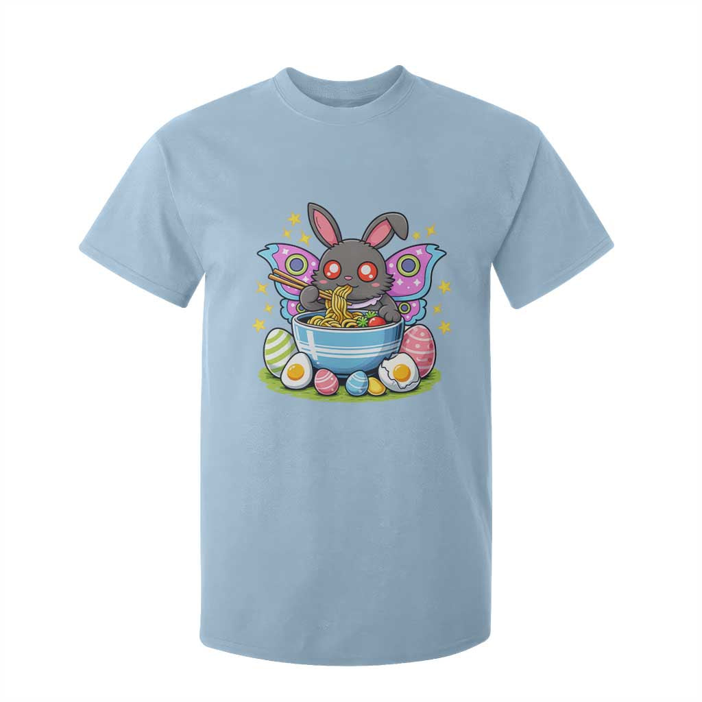 Funny Easter Mothman Eating Ramen T Shirt For Kid Cryptid Lover Gift TS12 Light Blue Print Your Wear
