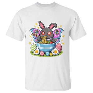 Funny Easter Mothman Eating Ramen T Shirt Cryptid Lover Gift TS12 White Print Your Wear