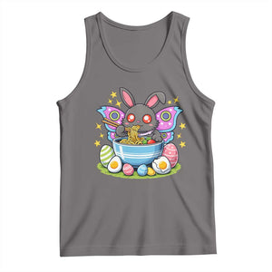 Funny Easter Mothman Eating Ramen Tank Top Cryptid Lover Gift TS12 Deep Heather Print Your Wear