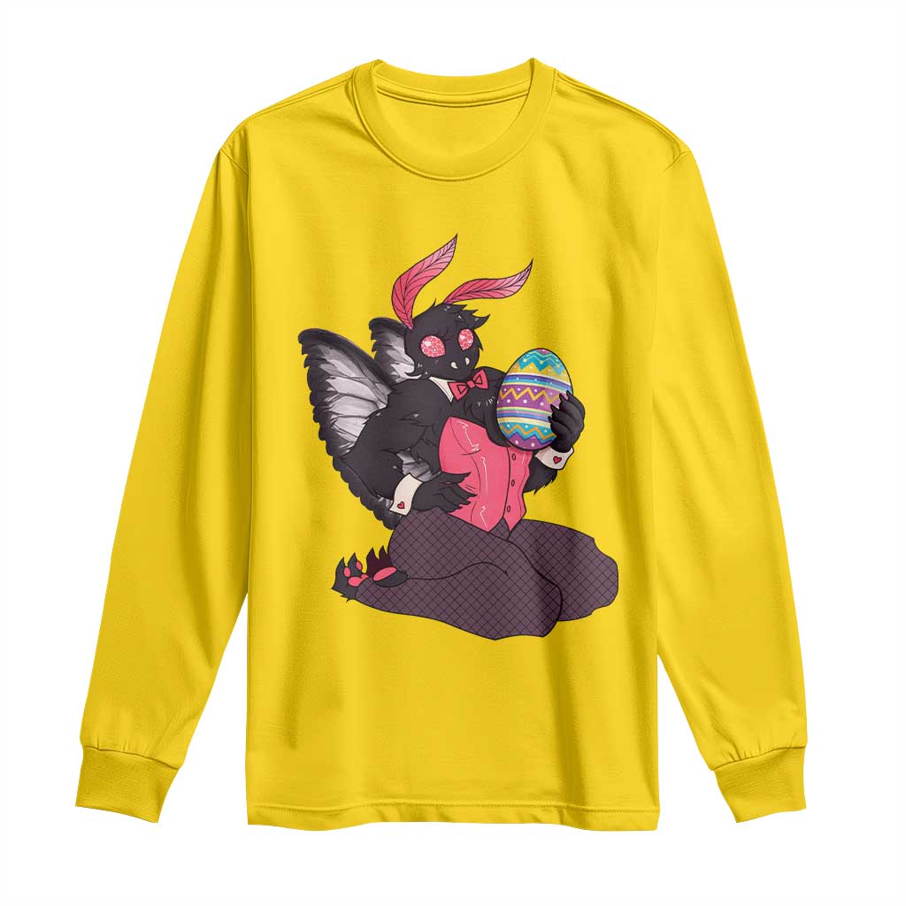 Sexy Easter Bunny Mothman Long Sleeve Shirt Cryptid Humor Gift TS12 Daisy Print Your Wear
