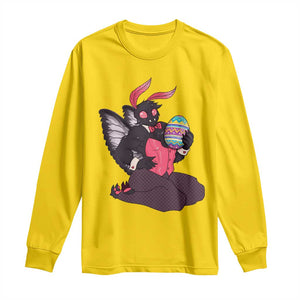 Sexy Easter Bunny Mothman Long Sleeve Shirt Cryptid Humor Gift TS12 Daisy Print Your Wear