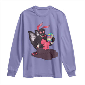 Sexy Easter Bunny Mothman Long Sleeve Shirt Cryptid Humor Gift TS12 Violet Print Your Wear