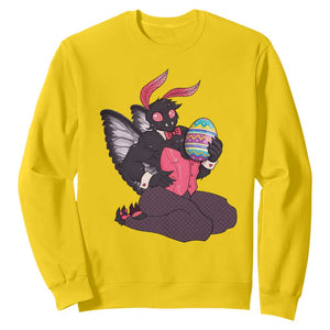 Sexy Easter Bunny Mothman Sweatshirt Cryptid Humor Gift TS12 Daisy Print Your Wear