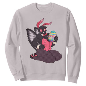 Sexy Easter Bunny Mothman Sweatshirt Cryptid Humor Gift TS12 Ice Gray Print Your Wear