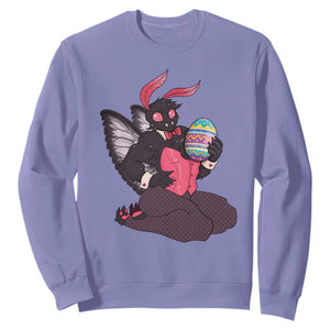 Sexy Easter Bunny Mothman Sweatshirt Cryptid Humor Gift TS12 Violet Print Your Wear