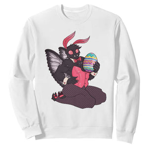 Sexy Easter Bunny Mothman Sweatshirt Cryptid Humor Gift TS12 White Print Your Wear