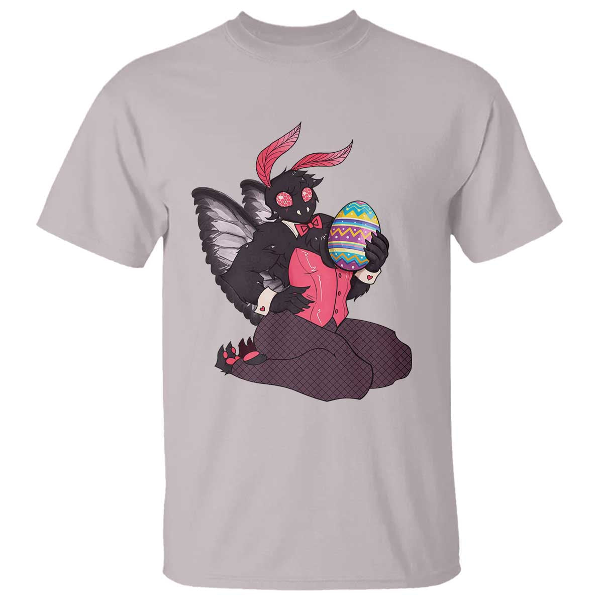 Sexy Easter Bunny Mothman T Shirt Cryptid Humor Gift TS12 Ice Gray Print Your Wear