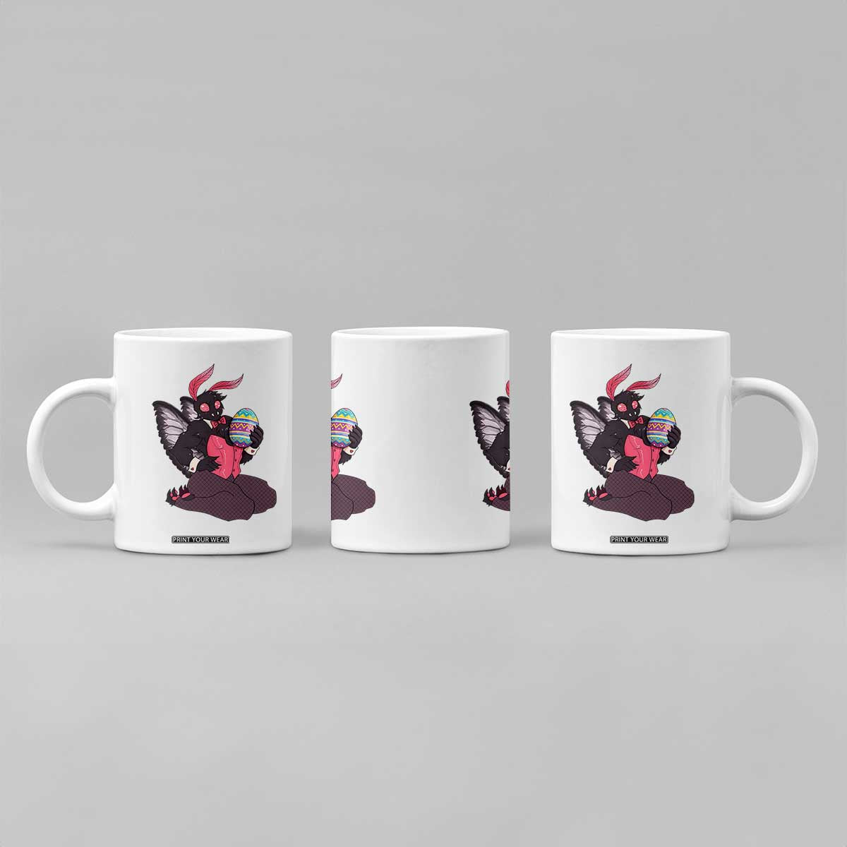 Sexy Easter Bunny Mothman Coffee Mug Cryptid Humor Gift TS12 Print Your Wear