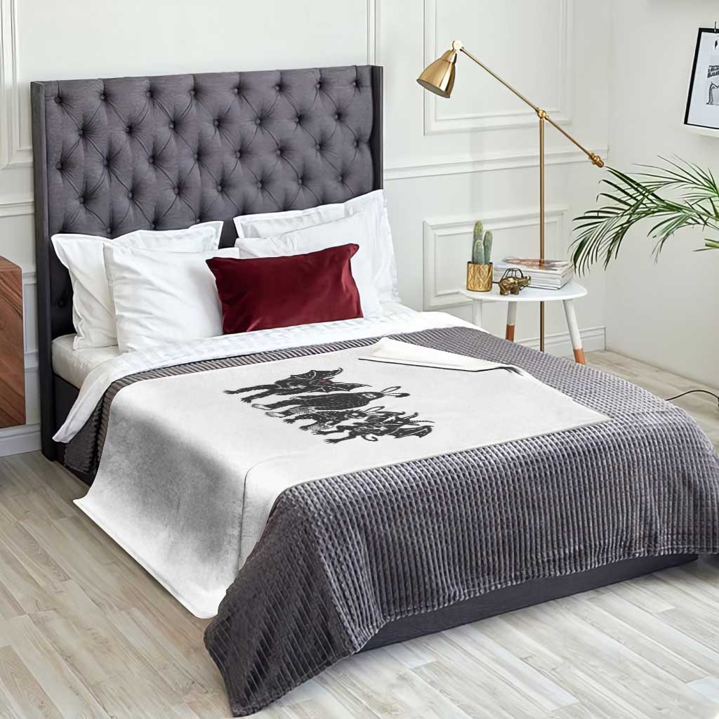 Funny Easter Cryptid Squad Throw Blanket Bigfoot Mothman Jersey Devil Chupacabra Gift TS12 Print Your Wear