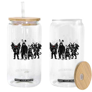 Funny Easter Cryptid Squad Glass Can Bigfoot Mothman Jersey Devil Chupacabra Gift TS12 Print Your Wear