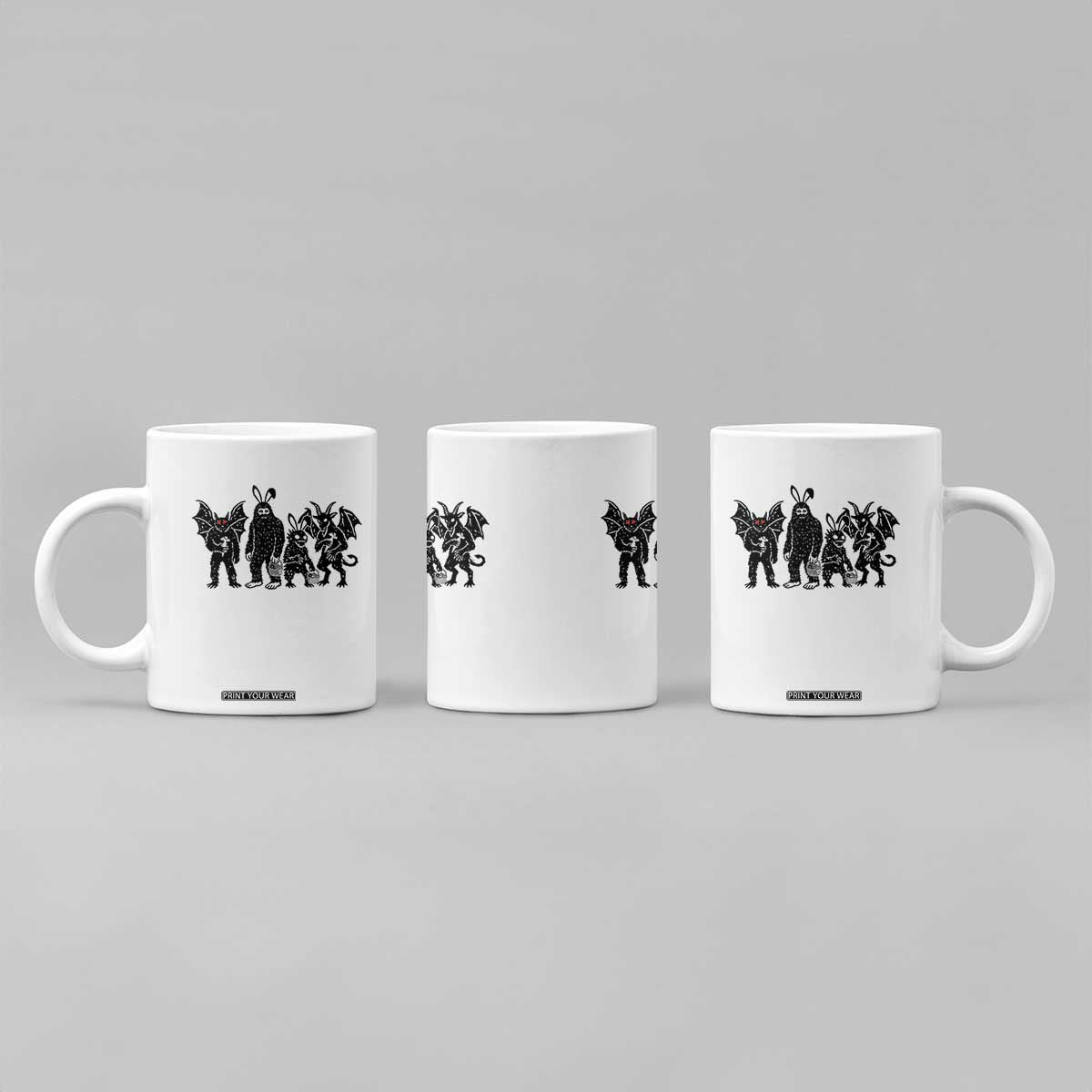 Funny Easter Cryptid Squad Coffee Mug Bigfoot Mothman Jersey Devil Chupacabra Gift TS12 Print Your Wear