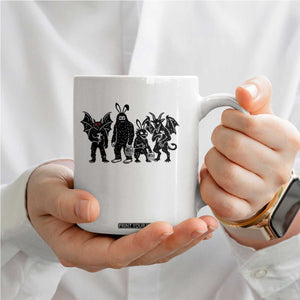 Funny Easter Cryptid Squad Coffee Mug Bigfoot Mothman Jersey Devil Chupacabra Gift TS12 Print Your Wear