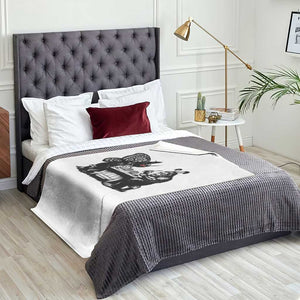 Funny Bigfoot And Mothman Egg Painting Throw Blanket Cryptid Easter Gift TS12 Print Your Wear