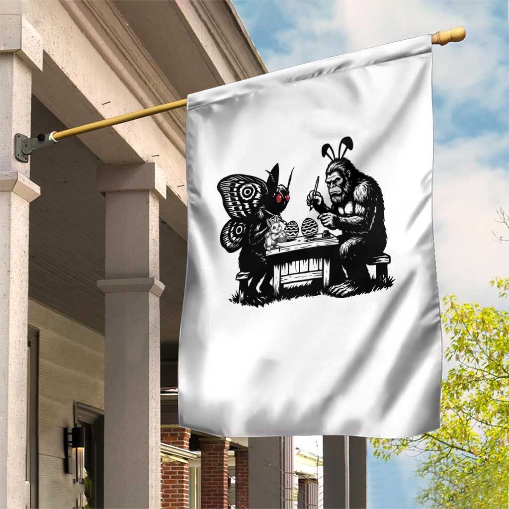 Funny Bigfoot And Mothman Egg Painting Garden Flag Cryptid Easter Gift TS12 Print Your Wear