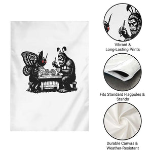 Funny Bigfoot And Mothman Egg Painting Garden Flag Cryptid Easter Gift TS12 Print Your Wear