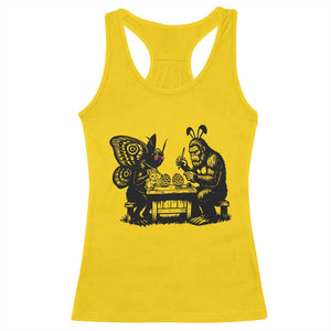 Funny Bigfoot And Mothman Egg Painting Racerback Tank Top Cryptid Easter Gift TS12 Daisy Print Your Wear
