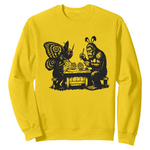 Funny Bigfoot And Mothman Egg Painting Sweatshirt Cryptid Easter Gift TS12 Daisy Print Your Wear