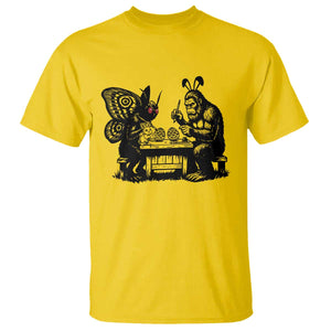Funny Bigfoot And Mothman Egg Painting T Shirt Cryptid Easter Gift TS12 Daisy Print Your Wear