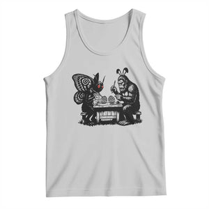 Funny Bigfoot And Mothman Egg Painting Tank Top Cryptid Easter Gift TS12 Ash Print Your Wear