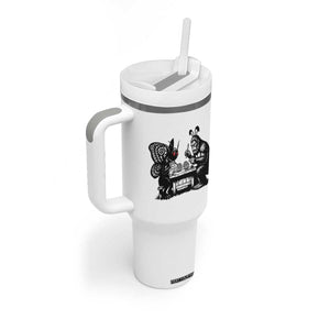 Funny Bigfoot And Mothman Egg Painting Tumbler With Handle Cryptid Easter Gift TS12 Print Your Wear