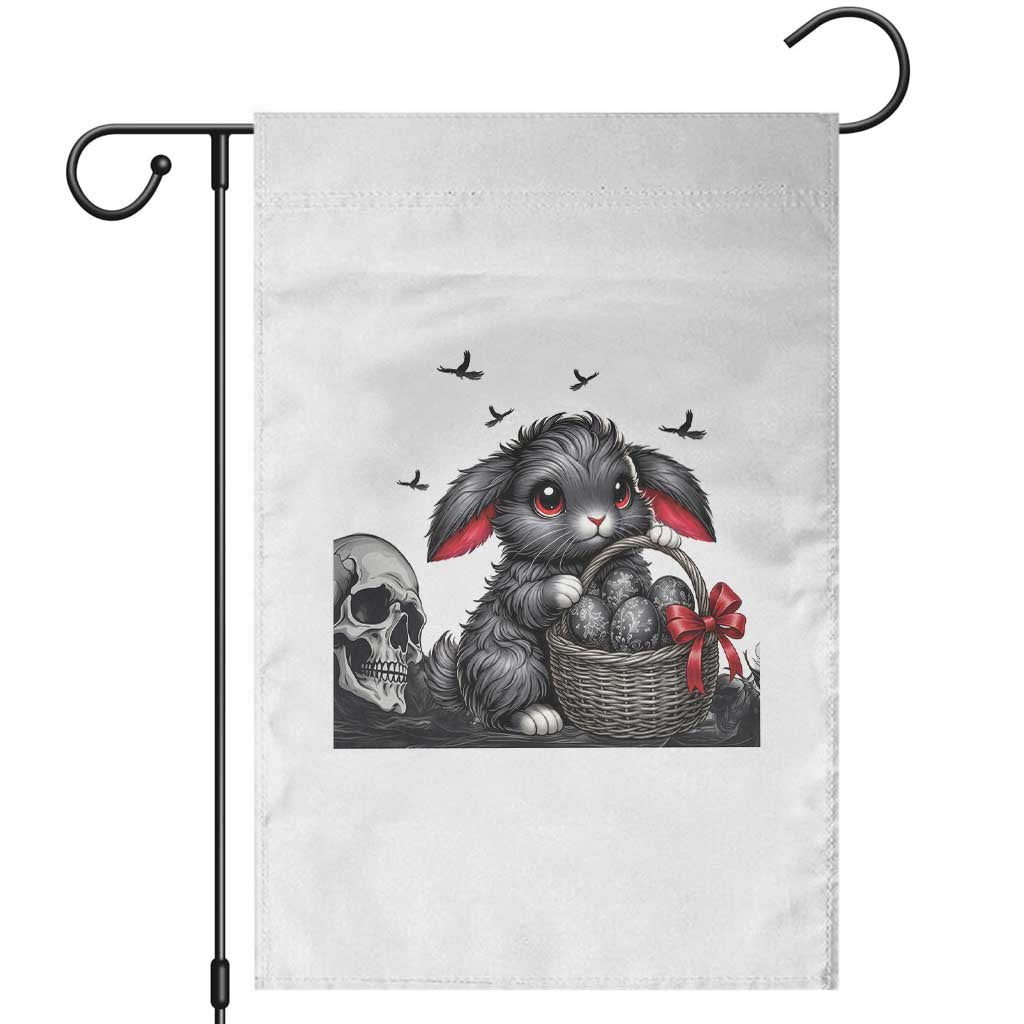 Gothic Easter Bunny Garden Flag Dark Aesthetic Rabbit Gift TS12 White Print Your Wear