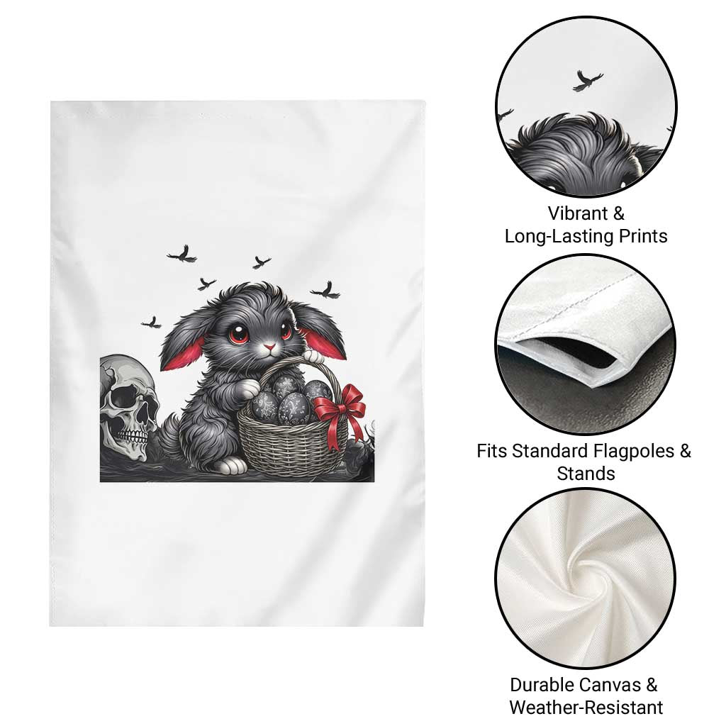Gothic Easter Bunny Garden Flag Dark Aesthetic Rabbit Gift TS12 Print Your Wear