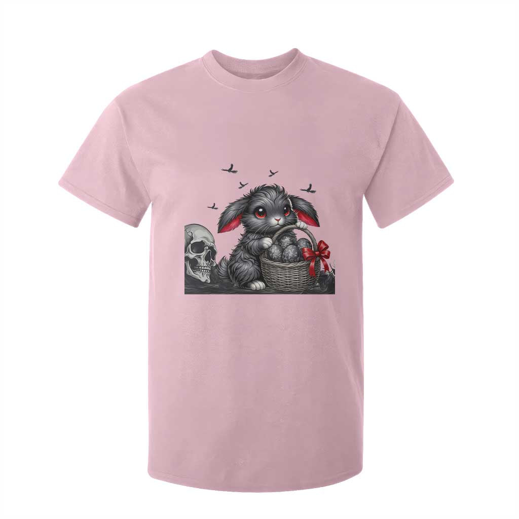 Gothic Easter Bunny T Shirt For Kid Dark Aesthetic Rabbit Gift TS12 Light Pink Print Your Wear
