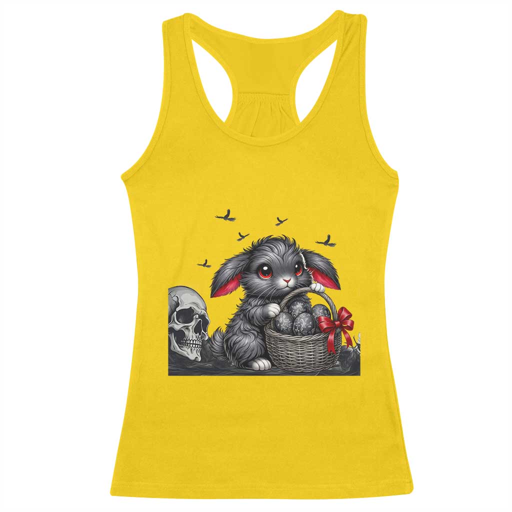 Gothic Easter Bunny Racerback Tank Top Dark Aesthetic Rabbit Gift TS12 Daisy Print Your Wear